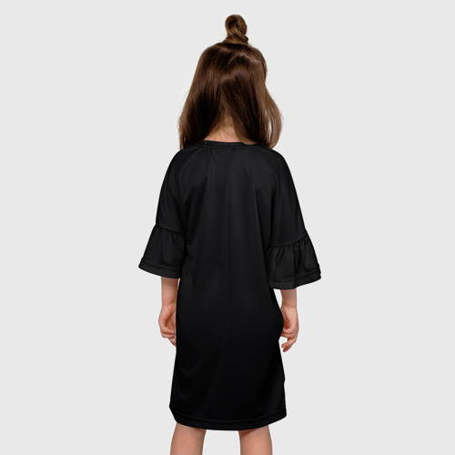 Детское платье 3D с принтом Команда Team Secret, вид сзади #2