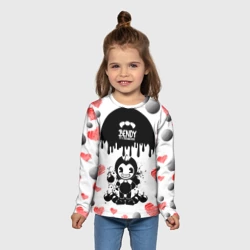Детский лонгслив 3D Bomb love bendy and the Ink machine - фото 2