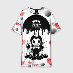 Детское платье 3D Bomb love bendy and the Ink machine