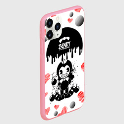 Чехол для iPhone 11 Pro Max матовый Bomb love bendy and the Ink machine - фото 2