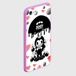 Чехол для iPhone 5/5S матовый Bomb love bendy and the Ink machine - фото 2