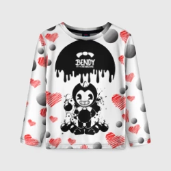 Детский лонгслив 3D Bomb love bendy and the Ink machine