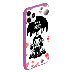 Чехол для iPhone 11 Pro Max матовый Bomb love bendy and the Ink machine - фото 2