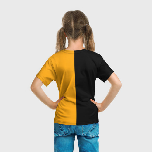 Детская футболка 3D с принтом Команда Fnatic, вид сзади #2