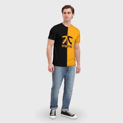 Мужская футболка 3D с принтом Команда Fnatic, вид сбоку #3
