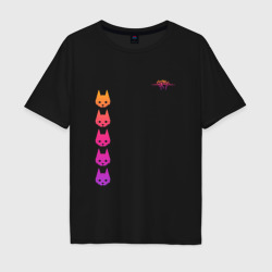 Мужская футболка хлопок Oversize Стрей gradient logo