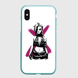 Чехол для iPhone XS Max матовый Arcane League Of Legends - Джинкс