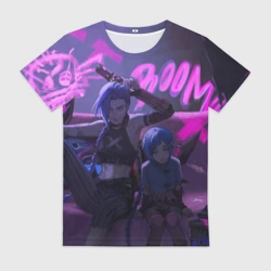 Женская футболка 3D Джинкс Паудер - Jinx Powder