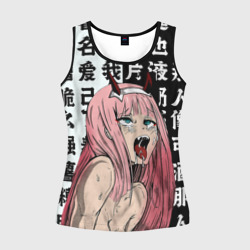 Женская майка 3D Ahegao Zero Two Зеро ту ахегао