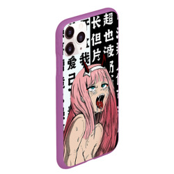 Чехол для iPhone 11 Pro Max матовый Ahegao Zero Two Зеро ту ахегао - фото 2