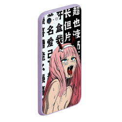 Чехол для iPhone 5/5S матовый Ahegao Zero Two Зеро ту ахегао - фото 2