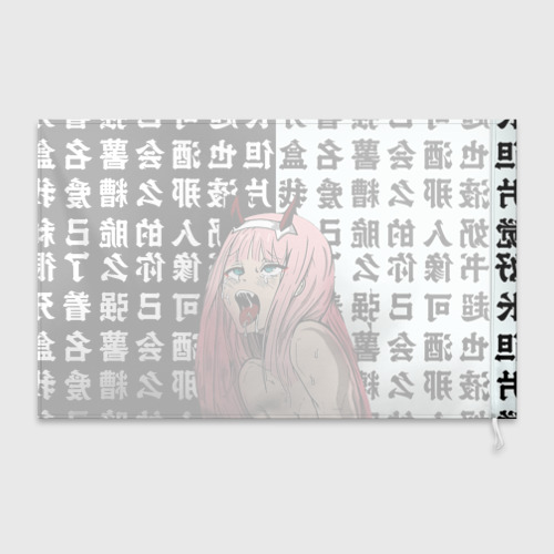 Флаг 3D Ahegao Zero Two Зеро ту ахегао - фото 2