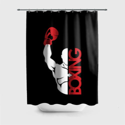 Штора 3D для ванной Бокс Boxing