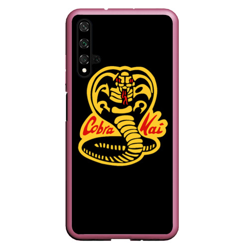 Чехол для Honor 20 Cobra Kai - эмблема, цвет малиновый