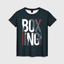 Женская футболка 3D Бокс - Boxing