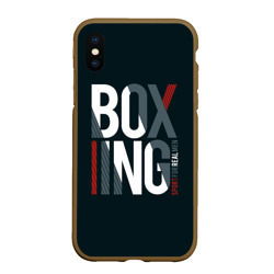 Чехол для iPhone XS Max матовый Бокс - Boxing