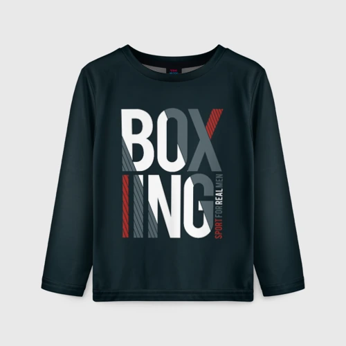 Детский лонгслив 3D Бокс - Boxing