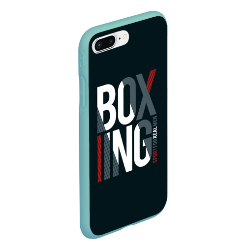 Чехол для iPhone 7Plus/8 Plus матовый Бокс - Boxing, цвет мятный - фото 3