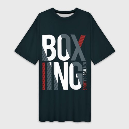 Платье-футболка 3D Бокс - Boxing, цвет 3D печать
