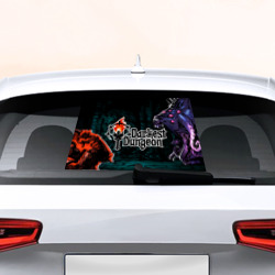 Наклейка на авто - для заднего стекла Dungeons rats