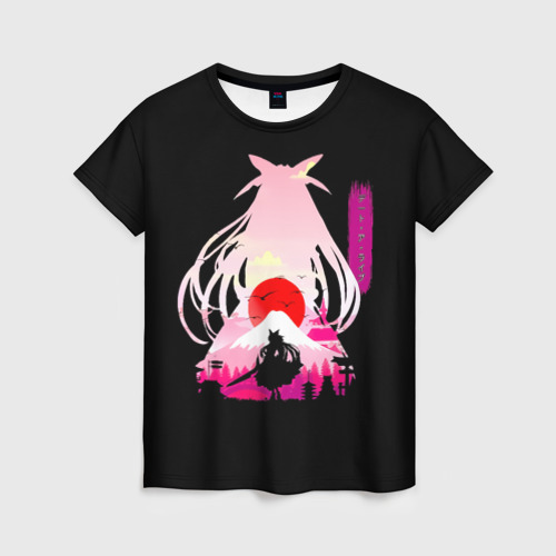 Женская футболка 3D с принтом Котори Ицука - Рандеву с жизнью, вид спереди #2