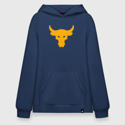 Худи SuperOversize хлопок Бык тату Дуэйн Скала Джонсон
