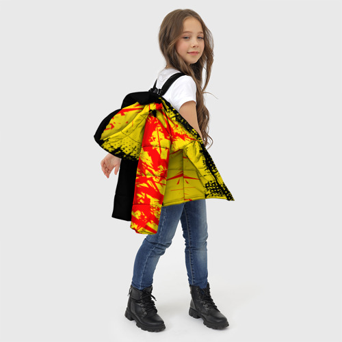 Зимняя куртка для девочек 3D с принтом Кобра Кай Cobra Kai, фото #4
