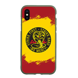 Чехол для iPhone XS Max матовый Cobra Kai Big Logo