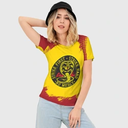 Женская футболка 3D Slim Cobra Kai Big Logo - фото 2