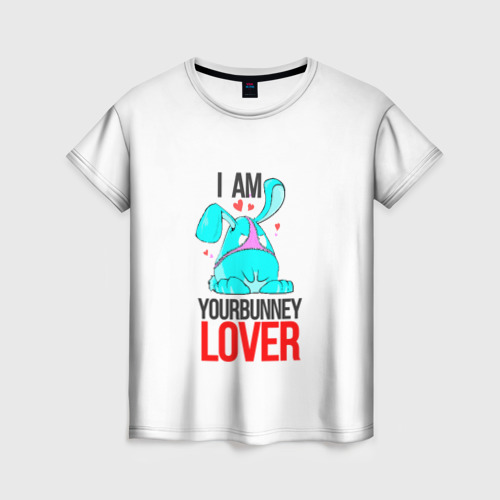 Женская футболка 3D Кролик любовник, цвет 3D печать