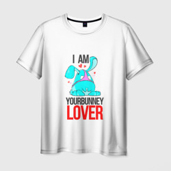 Мужская футболка 3D Кролик любовник