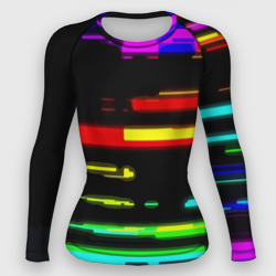 Женский рашгард 3D Color fashion glitch