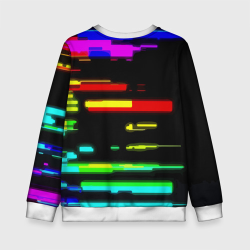 Детский свитшот 3D Color fashion glitch, цвет 3D печать - фото 2