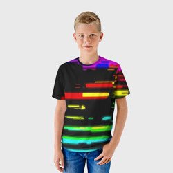 Детская футболка 3D Color fashion glitch - фото 2