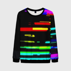 Мужской свитшот 3D Color fashion glitch