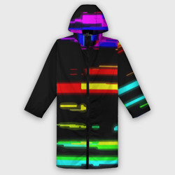 Мужской дождевик 3D Color fashion glitch