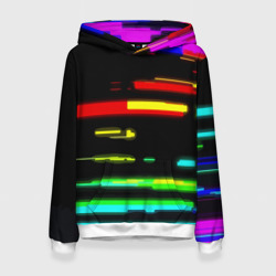 Женская толстовка 3D Color fashion glitch