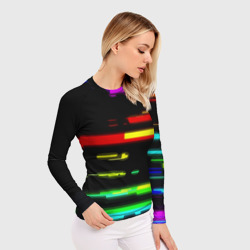 Женский рашгард 3D Color fashion glitch - фото 2