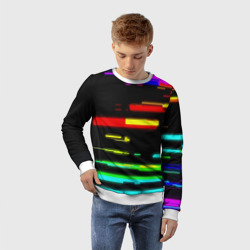 Детский свитшот 3D Color fashion glitch - фото 2