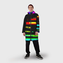 Мужской дождевик 3D Color fashion glitch - фото 2