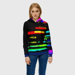 Женская толстовка 3D Color fashion glitch - фото 2