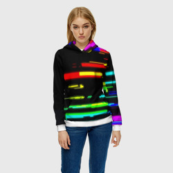 Женская толстовка 3D Color fashion glitch - фото 2