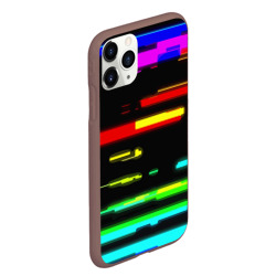 Чехол для iPhone 11 Pro Max матовый Color fashion glitch - фото 2