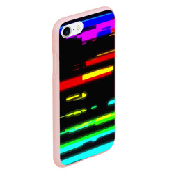 Чехол для iPhone 7/8 матовый Color fashion glitch - фото 2