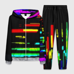 Мужской костюм 3D Color fashion glitch