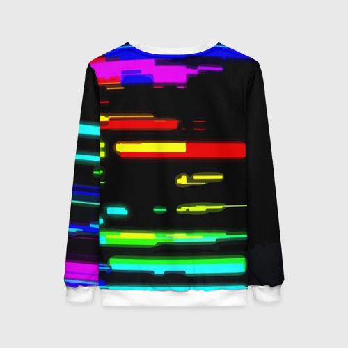 Женский свитшот 3D Color fashion glitch, цвет 3D печать - фото 2