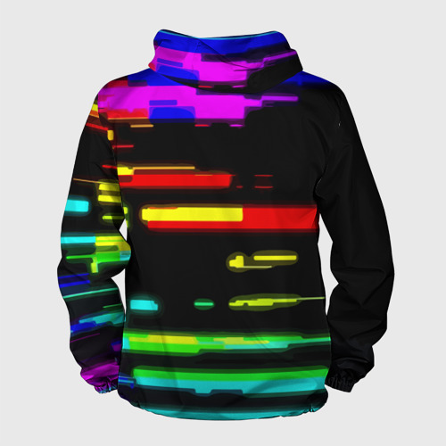 Мужская ветровка 3D Color fashion glitch, цвет белый - фото 2