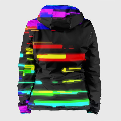 Женская куртка 3D Color fashion glitch, цвет черный - фото 2