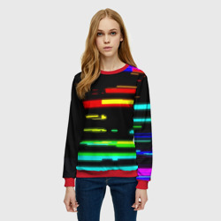 Женский свитшот 3D Color fashion glitch - фото 2