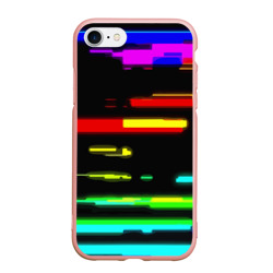 Чехол для iPhone 7/8 матовый Color fashion glitch